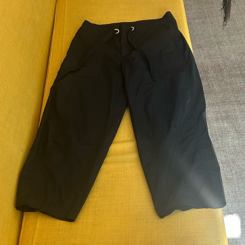 Semicouture Women Black Cargo Pants In Cotton Blend Woman